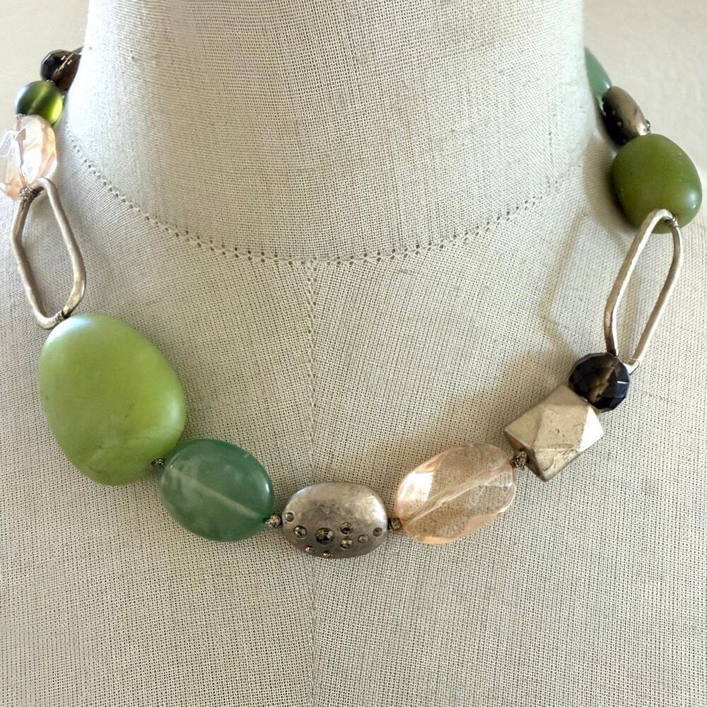 Sigrid Olsen Signed Artisan Mixed Stone Necklace